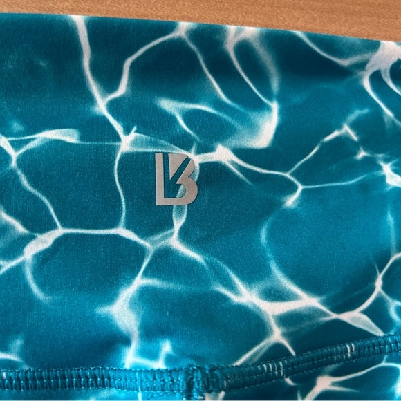 Buffbunny Citrus Shorts in Reflection Print Teal - Picture 4 of 8